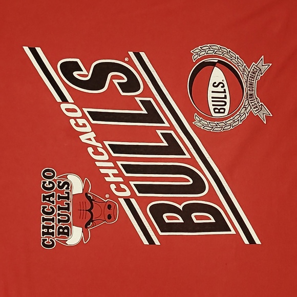 Vintage. Made in USA. Single-stitch. Chicago Bulls. Nutmeg Mills. XL - Picture 3 of 14